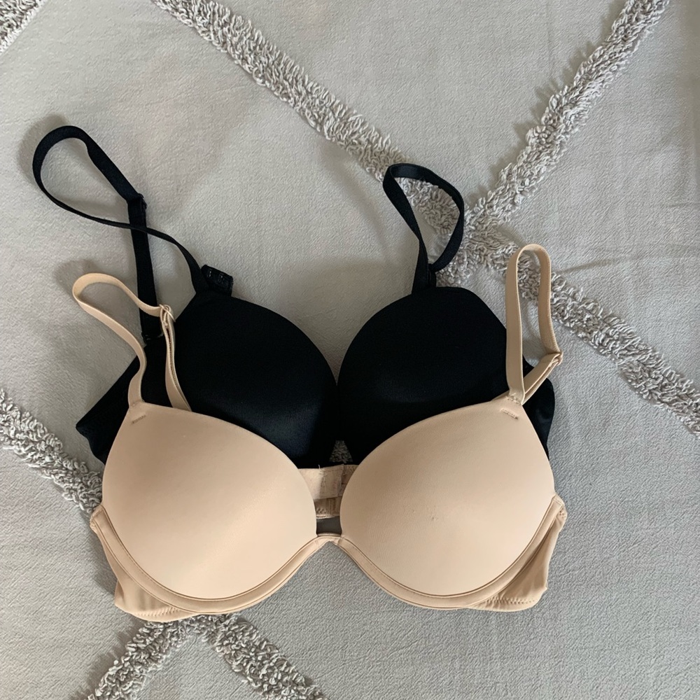 PINK super push up bra set